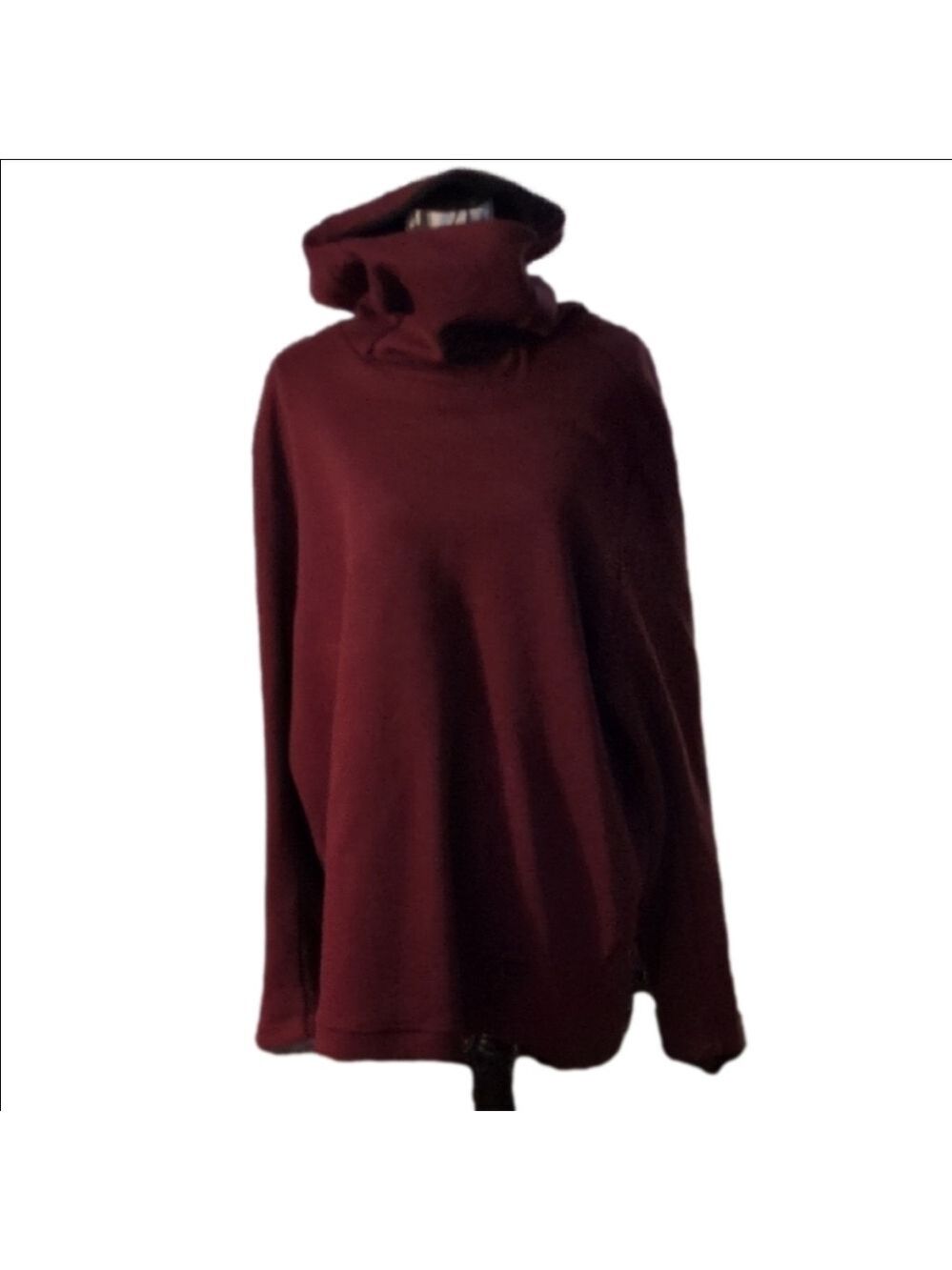 Nike Sportswear Burgundy Funnel Neck Hoodie Size XXL